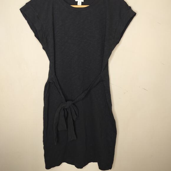 J. Crew Tie Waist T-Shirt Dress - Picture 3 of 7